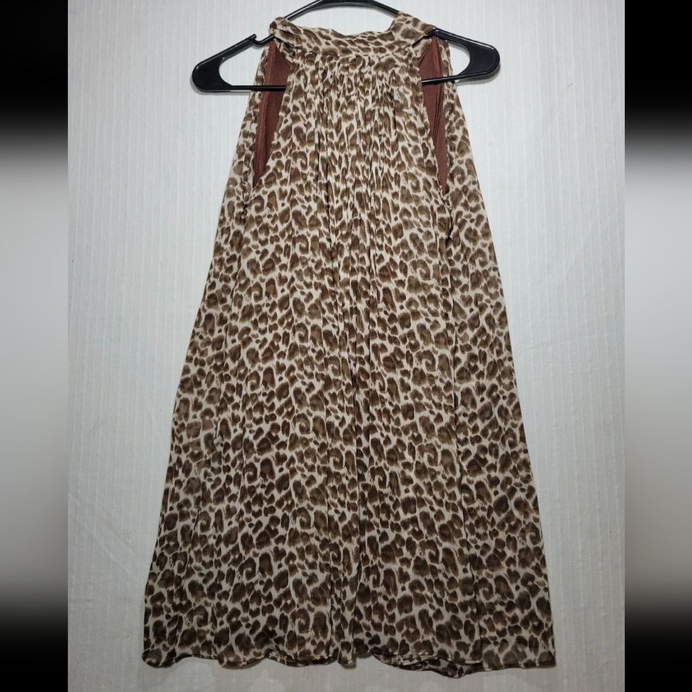 Silvergate Leopard Lined Dress Size S